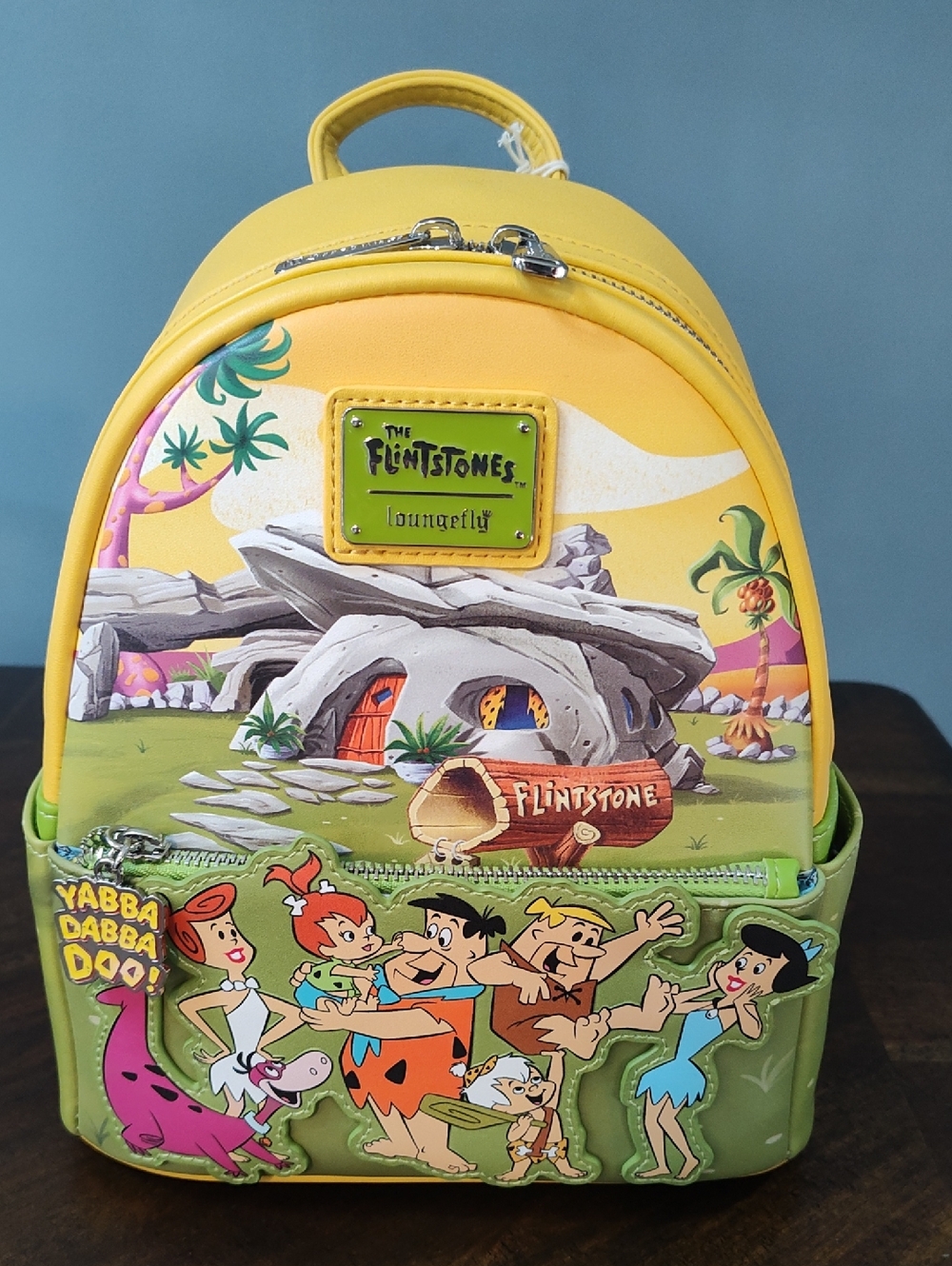 Loungefly x The Flintstones Yellow Mini Backpack